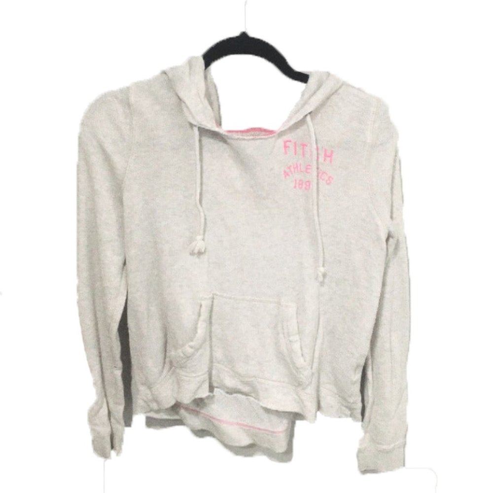 Abercrombie & Fitch Light Gray Hoodie Size XS